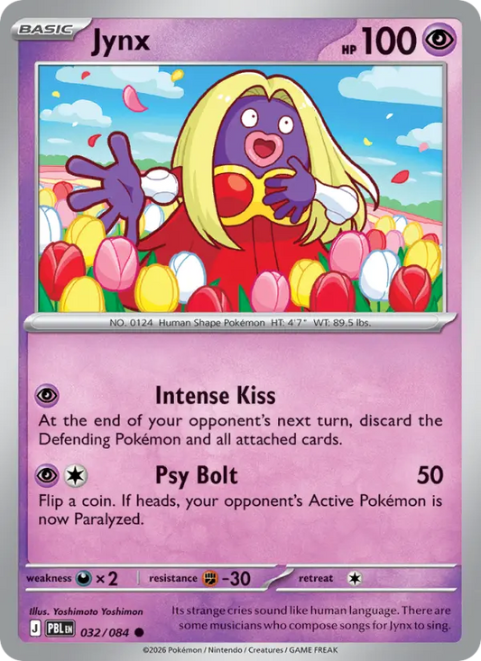 Jynx Reverse Holo 032/84 Pitch Black Pokémon Card