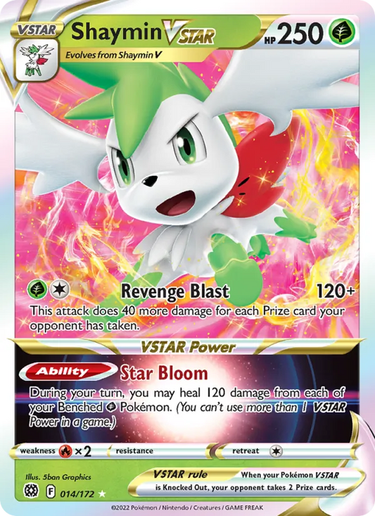 Shaymin VSTAR Holo 014/172 Brilliant Stars Pokémon Card