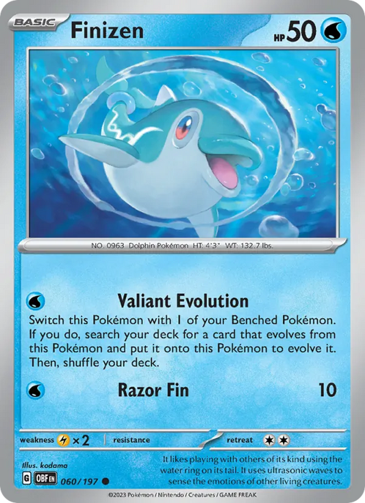Finizen Normal 060/197 Obsidian Flames Pokémon Card