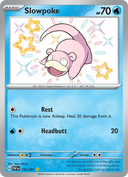 Slowpoke Holo 116/91 Paldean Fates Pokémon Card