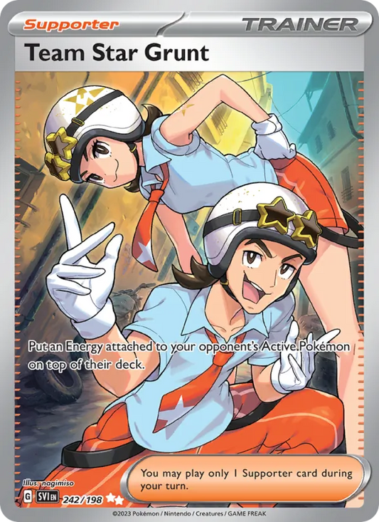 Team Star Grunt Holo 242/198 Scarlet & Violet Pokémon Card