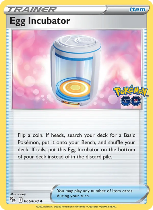 Egg Incubator Reverse Holo 066/78 Pokémon GO Pokémon Card