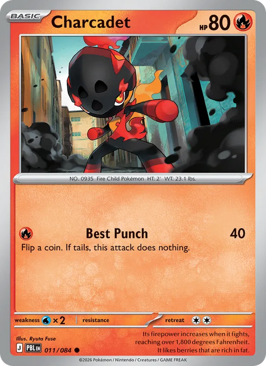 Charcadet Normal 011/84 Pitch Black Pokémon Card