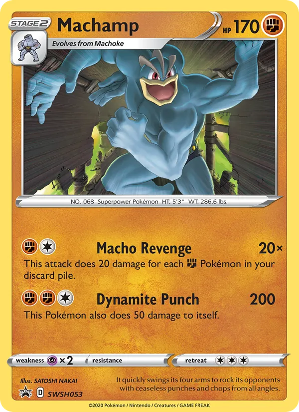 Machamp Holo WH053/307 SWSH Black Star Promos Pokémon Card