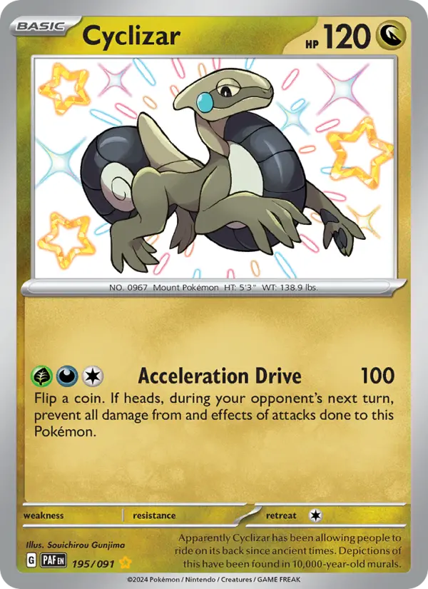 Cyclizar Holo 195/91 Paldean Fates Pokémon Card