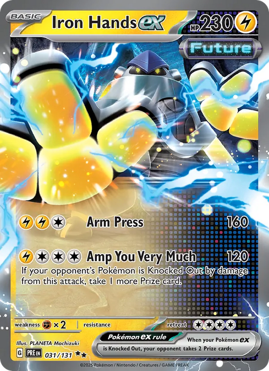 Iron Hands ex Holo 031/131 Prismatic Evolutions Pokémon Card
