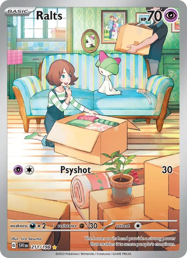 Ralts Holo 211/198 Scarlet & Violet Pokémon Card