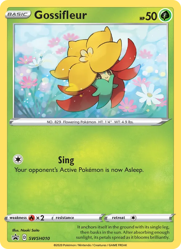 Gossifleur Holo WH010/307 SWSH Black Star Promos Pokémon Card