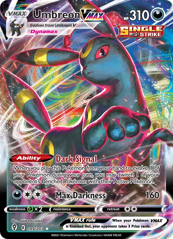 Umbreon VMAX Holo 095/203 Evolving Skies Pokémon Card