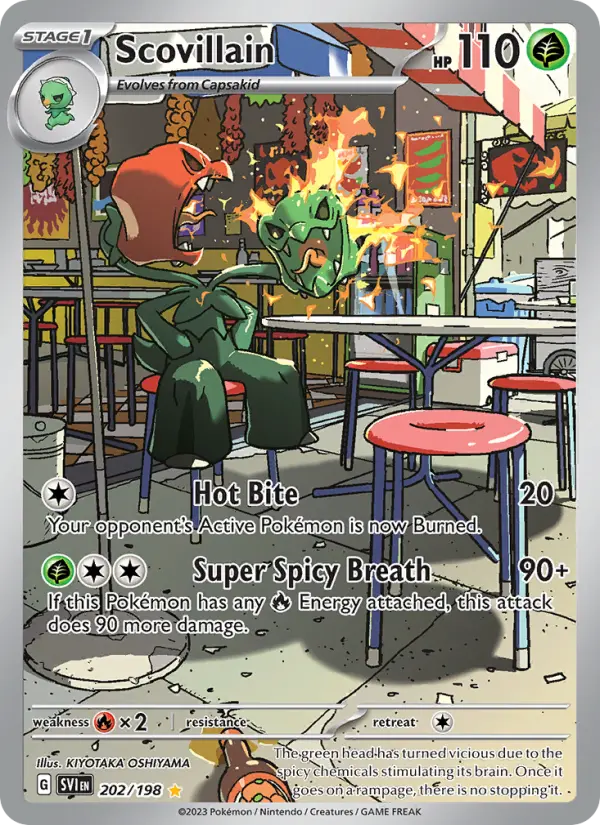 Scovillain Holo 202/198 Scarlet & Violet Pokémon Card