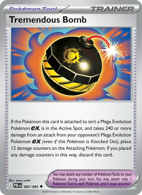 Tremendous Bomb Non-Holo 082/84 Pitch Black Pokémon Card