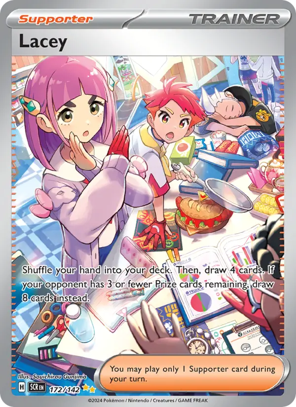 Lacey Holo 172/142 Stellar Crown Pokémon Card
