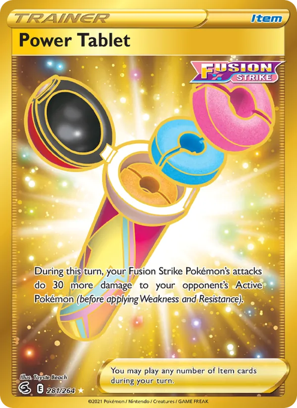Power Tablet Holo 281/264 Fusion Strike Pokémon Card