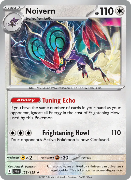 Noivern Normal 128/159 Journey Together Pokémon Card