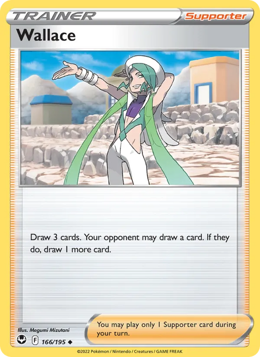 Wallace Reverse Holo 166/195 Silver Tempest Pokémon Card
