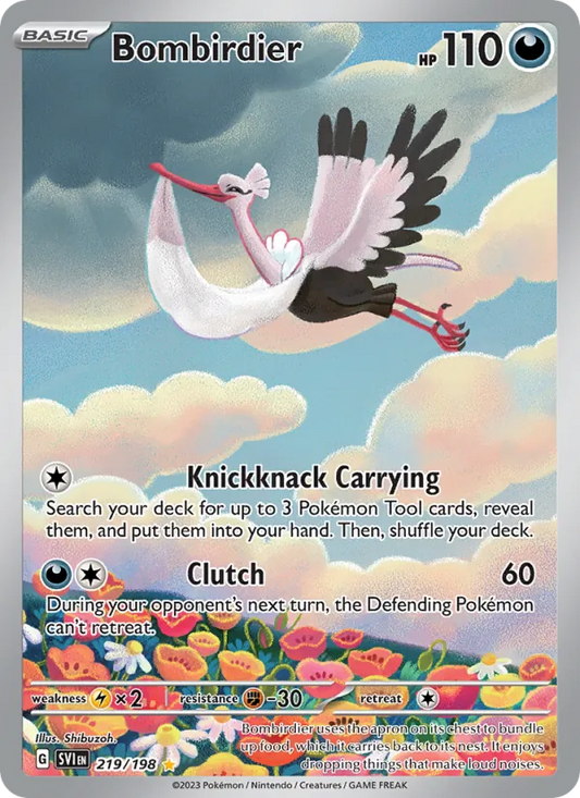 Bombirdier Holo 219/198 Scarlet & Violet Pokémon Card