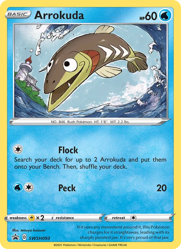 Arrokuda Holo WH093/307 SWSH Black Star Promos Pokémon Card