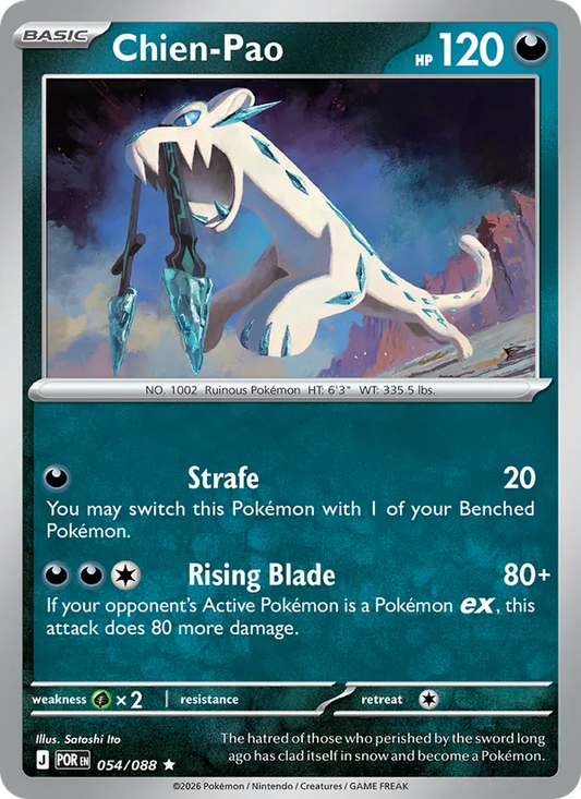 Chien-Pao Holo 054/88 Perfect Order Pokémon Card