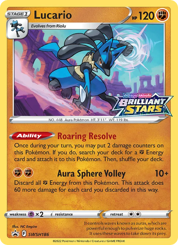 Lucario Holo WH186/307 SWSH Black Star Promos Pokémon Card