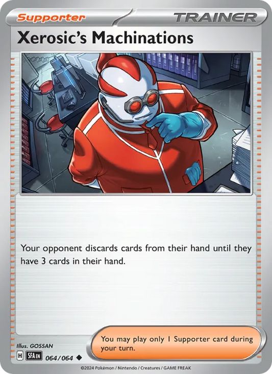 Xerosic's Machinations Normal 064/64 Shrouded Fable Pokémon Card