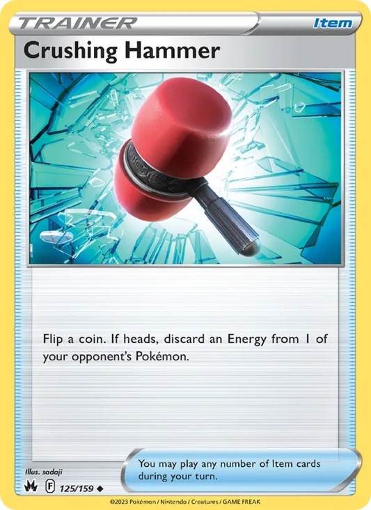 Crushing Hammer Reverse Holo 125/159 Crown Zenith Pokémon Card