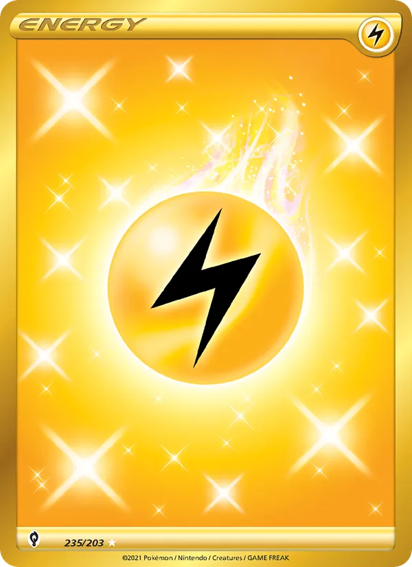 Lightning Energy Holo 235/203 Evolving Skies Pokémon Card