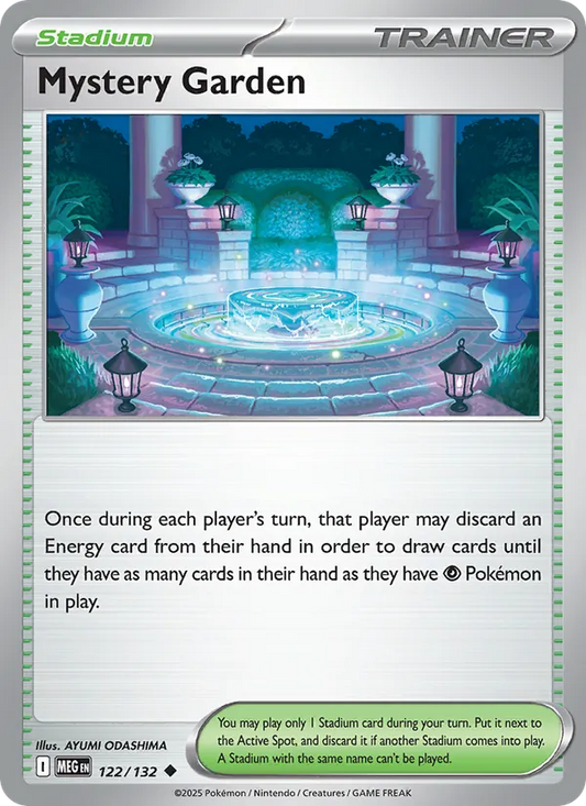 Mystery Garden Normal 122/132 Mega Evolution Pokémon Card
