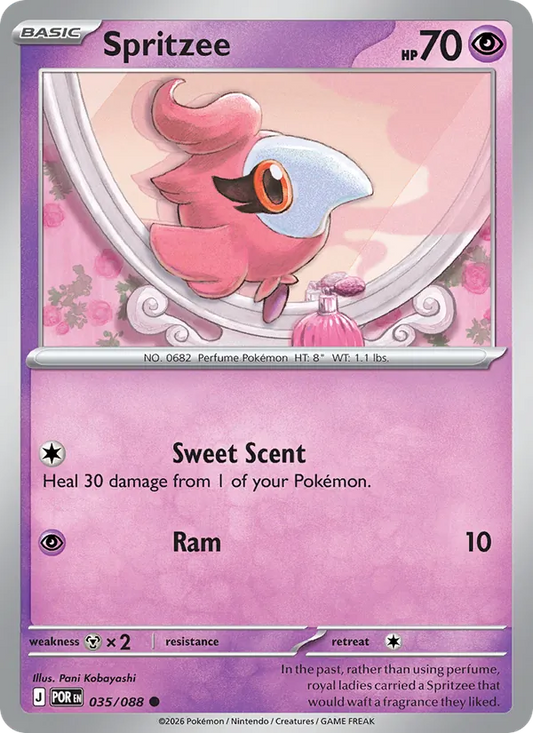 Spritzee Normal 035/88 Perfect Order Pokémon Card