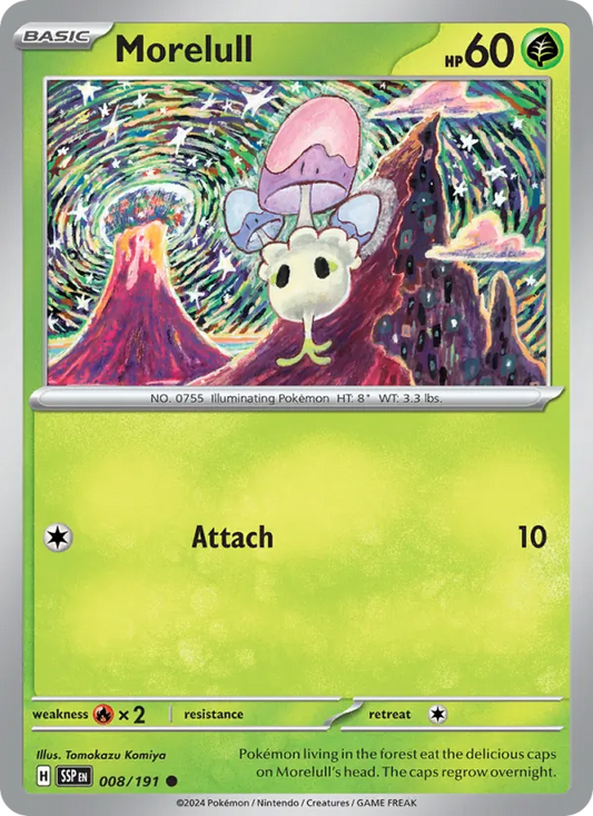 Morelull Normal 008/191 Surging Sparks Pokémon Card