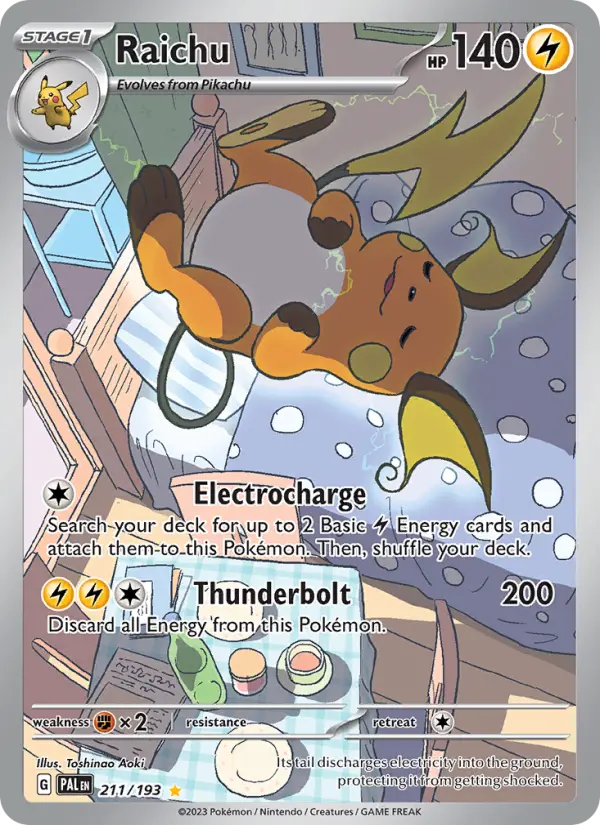 Raichu Holo 211/193 Paldea Evolved Pokémon Card