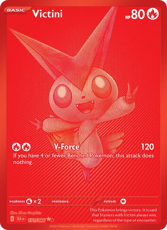 Victini Holo 171/86 Black Bolt Pokémon Card