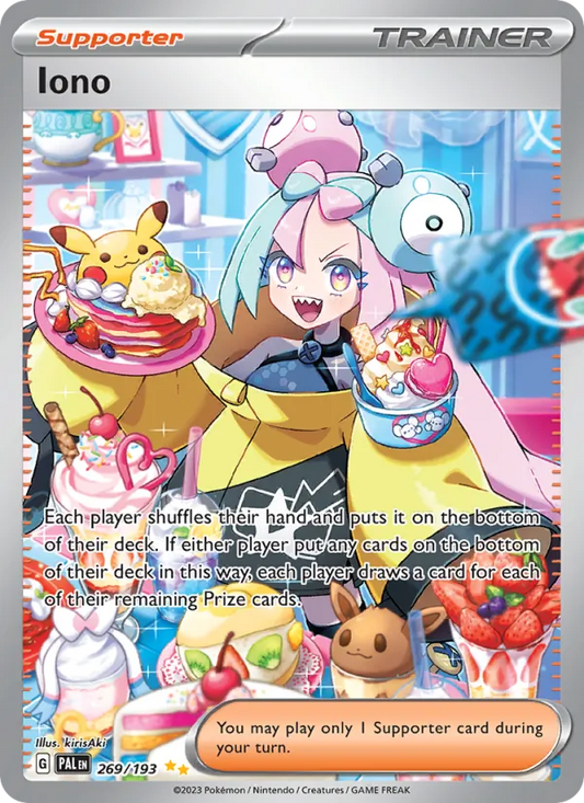 Iono Holo 269/193 Paldea Evolved Pokémon Card