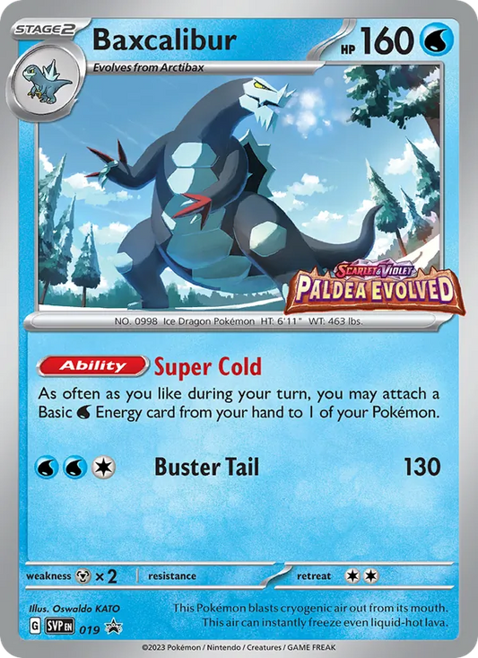 Baxcalibur Holo 019/225 SVP Black Star Promos Pokémon Card