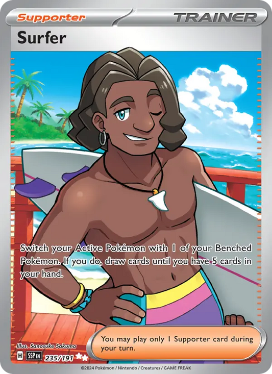 Surfer Holo 235/191 Surging Sparks Pokémon Card