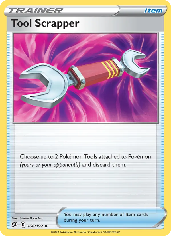 Tool Scrapper Reverse Holo 168/192 Rebel Clash Pokémon Card