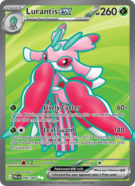 Lurantis ex Holo 096/84 Pitch Black Pokémon Card