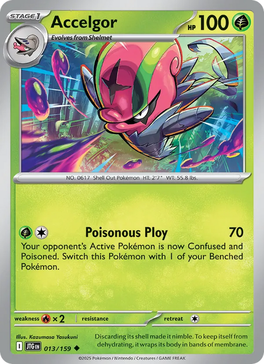Accelgor Normal 013/159 Journey Together Pokémon Card
