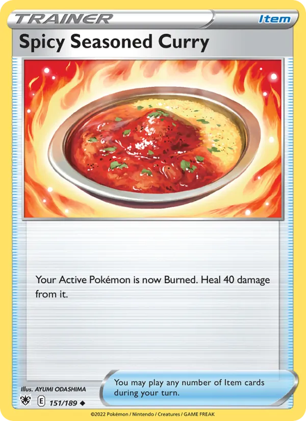 Spicy Seasoned Curry Reverse Holo 151/189 Astral Radiance Pokémon Card
