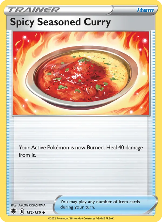 Spicy Seasoned Curry Reverse Holo 151/189 Astral Radiance Pokémon Card