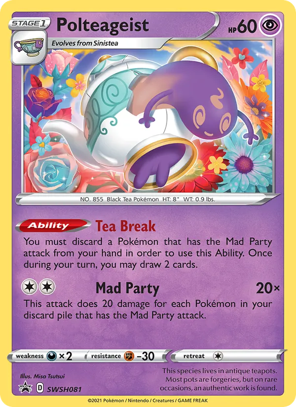 Polteageist Holo WH081/307 SWSH Black Star Promos Pokémon Card