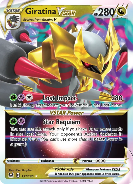 Giratina VSTAR Holo 131/196 Lost Origin Pokémon Card