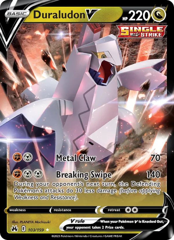 Duraludon V Holo 103/159 Crown Zenith Pokémon Card