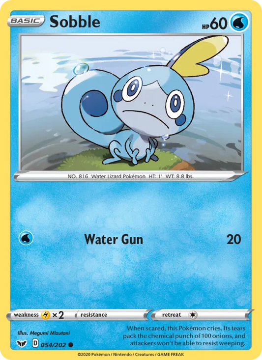 Sobble Normal 054/202 Sword & Shield Pokémon Card