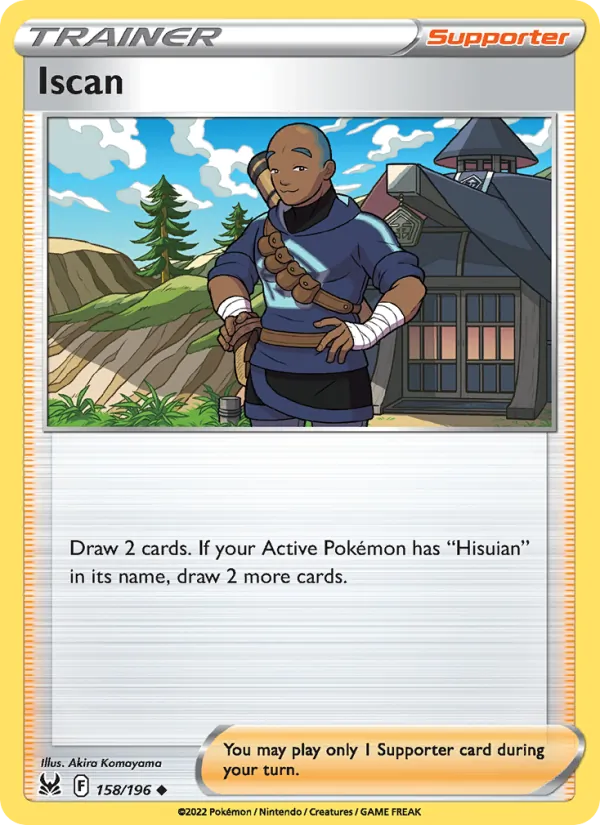 Iscan Reverse Holo 158/196 Lost Origin Pokémon Card