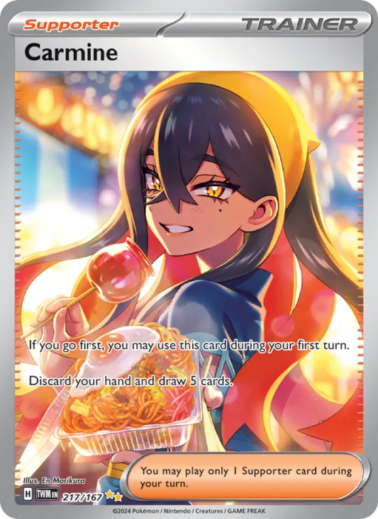 Carmine Holo 217/167 Twilight Masquerade Pokémon Card