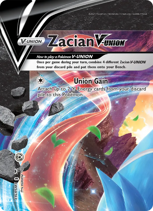 Zacian V-UNION Holo WH163/307 SWSH Black Star Promos Pokémon Card