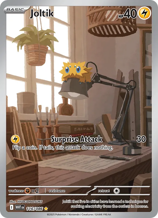Joltik Holo 116/86 White Flare Pokémon Card