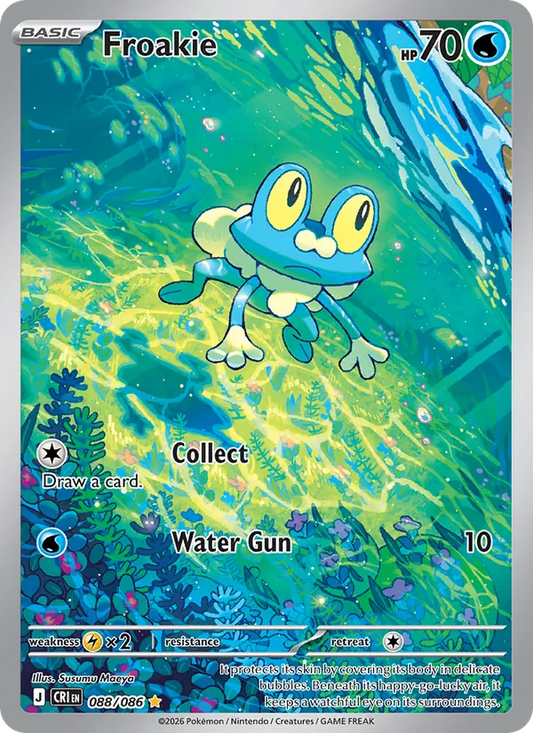 Froakie Holo 088/86 Chaos Rising Pokémon Card