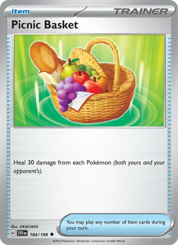 Picnic Basket Non-Foil 184/198 Scarlet & Violet Pokémon Card