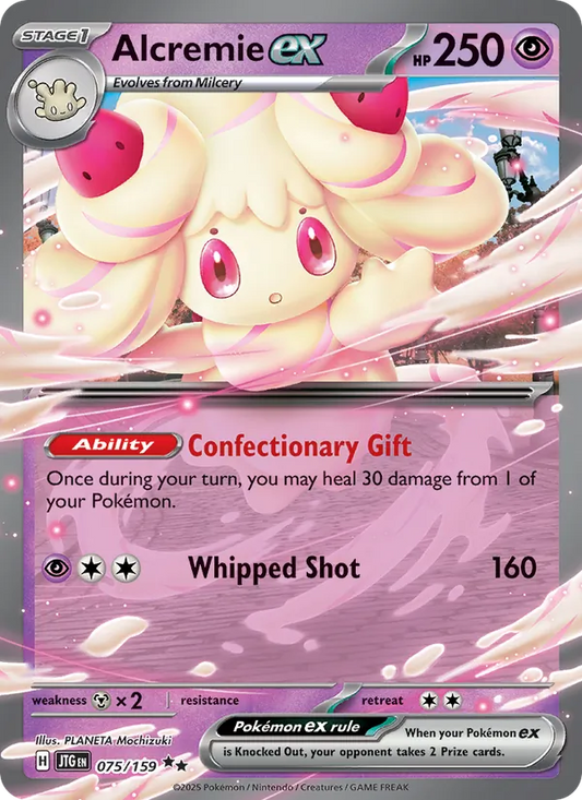 Alcremie ex Holo 075/159 Journey Together Pokémon Card
